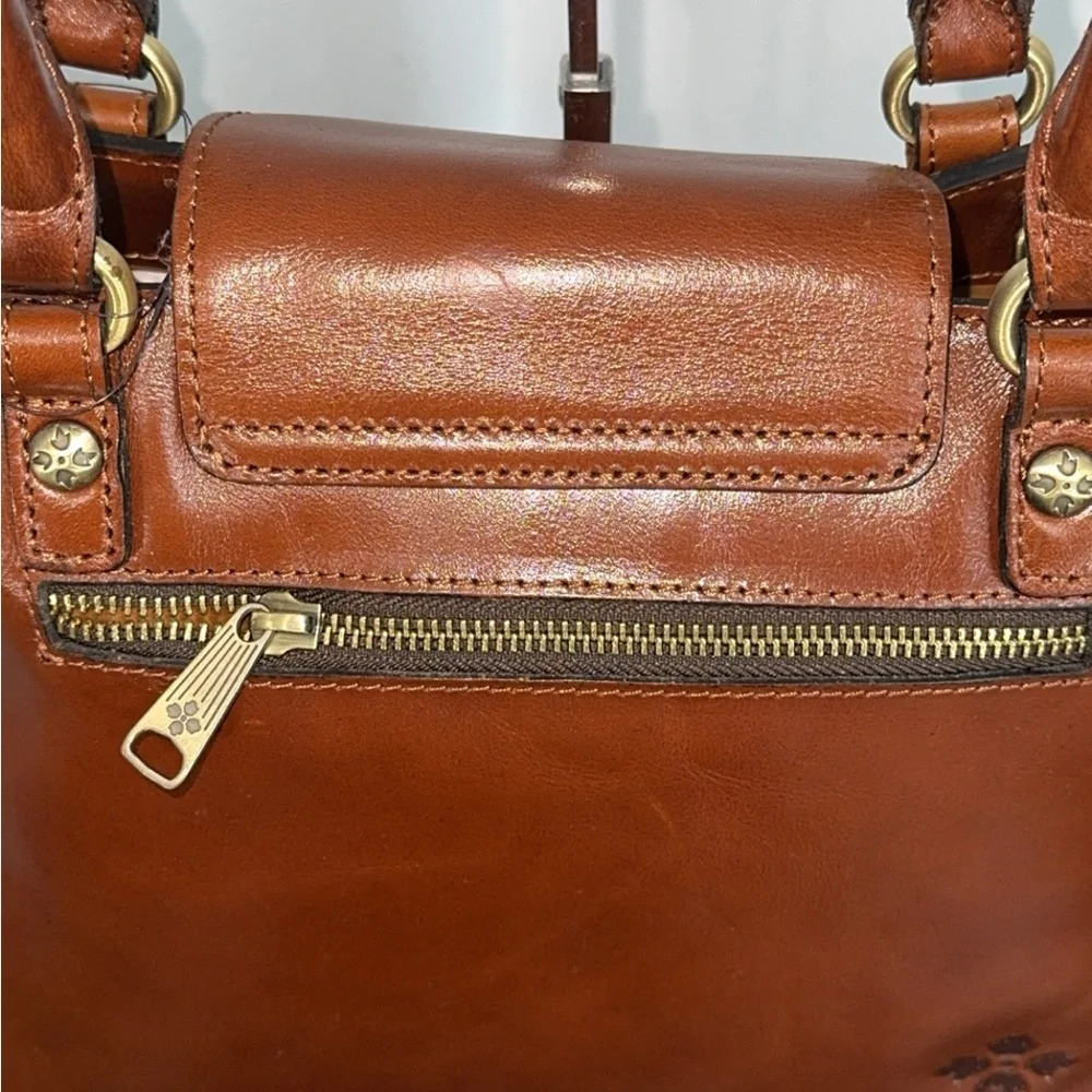 PATRICIA NASH Handbag Rosalia Leather Shoulder Bag Cognac AUTHENTIC NWT - Picture 12 of 15